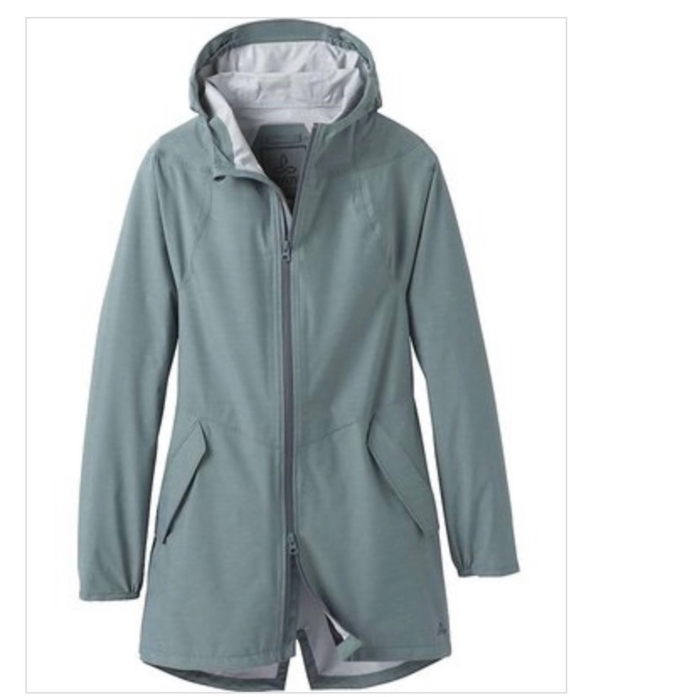Prana Southbounder Waterproof Jacket Smoky Blue Womens Small